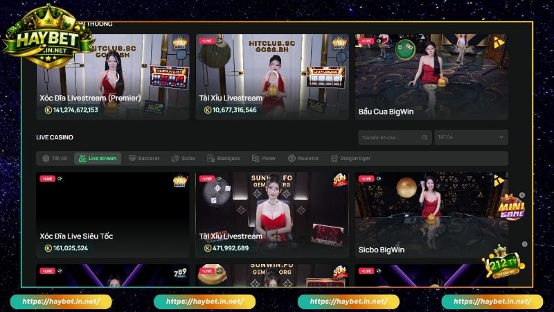 Live Casino HayBet Cá Cược Đẳng Cấp Trải Nghiệm Mượt Mà - FARON