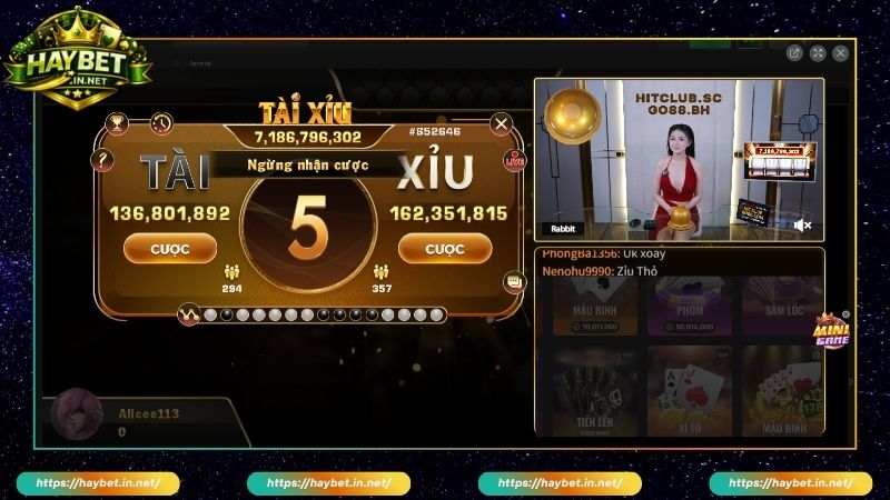 Choi Tài Xỉu Live HayBet Cược Trực Tiếp Với Dealer Xinh Đẹp - FARON